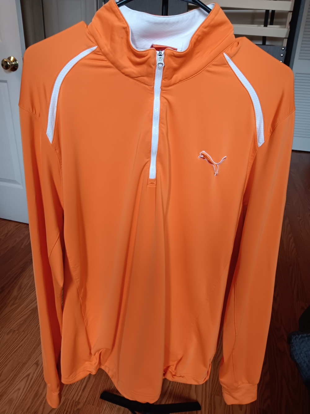 Puma Orange Quarter-Zip Pullover
